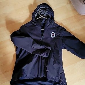 Adidas Womens Rain Windbreaker Jacket Bethpage Black Golf